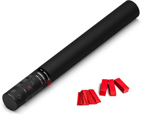 Magic FX Handbetriebene Konfettikanone 50cm - Rot Begrenztes Angebot