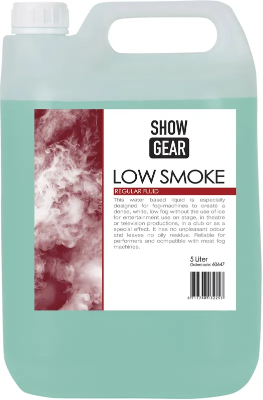 SHOWGEAR Low Smoke Fluid 5 Liter – niedrig schwebender Bodennebel Neuheit