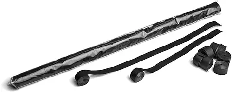 Top-Seller Magic FX Streamer 10m x 1,5cm - Schwarz