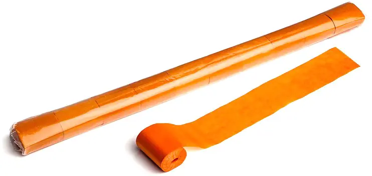 Magic FX Stadium Streamer 20m x 5cm - Orange Expressversand