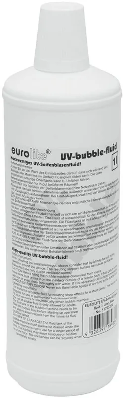 EUROLITE UV-Seifenblasenfluid 1l blau Kostenloser Rückversand