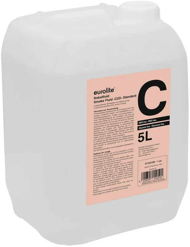 EUROLITE Smoke Fluid -C2D- Standard Nebelfluid 5l Top-Angebot