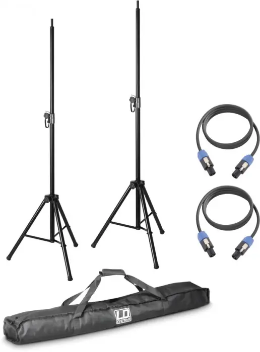 Sonderangebot LD Systems DAVE 8 SET 2 2 x Lautsprecher Stativ mit Transporttasche + 2 La