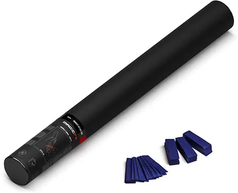 Magic FX Handbetriebene Konfettikanone 50cm - Dunkelblau Top-Angebot
