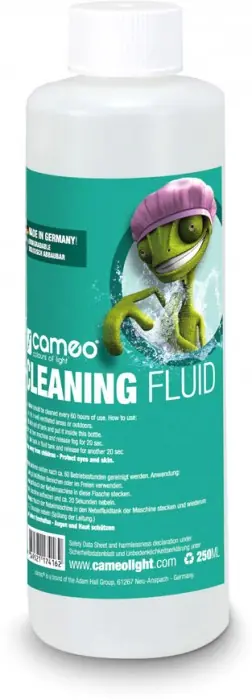 Cameo CLEANING FLUID 0,25L Spezialfluid zur Reinigung von Nebelmaschinen 2 Neue Ware