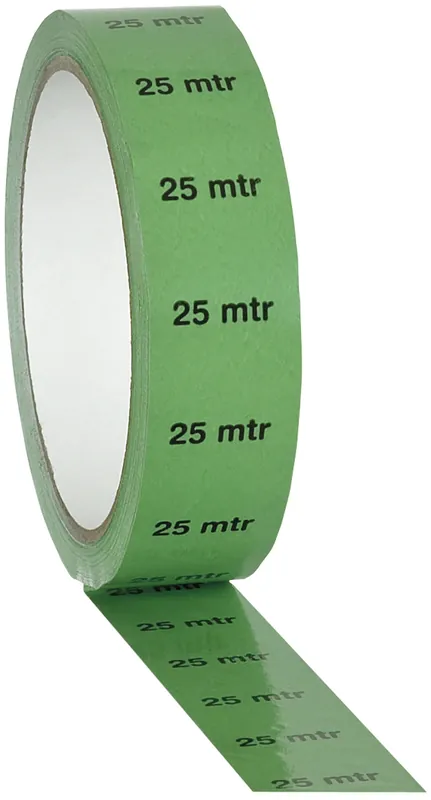 Neu Im Sortiment SHOWGEAR Markierungsband / Indikatorband Grün „25 m“ – 25 mm / 33 m