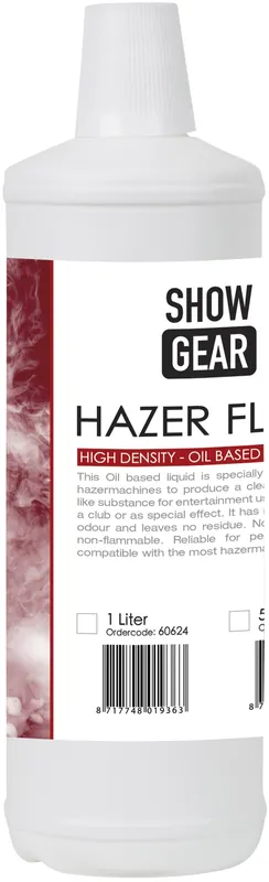 Expressversand SHOWGEAR Hazer-Flüssigkeit 1 Liter – auf Ölbasis