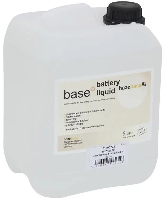 HAZEBASE Base*Battery Spezialfluid 5l Kanister Direkt Vom Hersteller