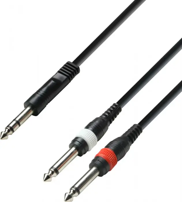 Wochenendangebot Adam Hall Cables K3 YVPP 0600 Audiokabel 6,3 mm Klinke stereo auf 2 x 6,3