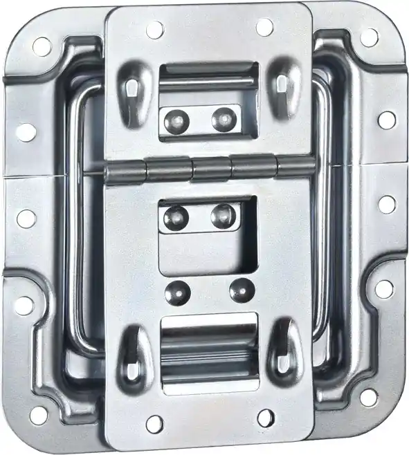 Nur Heute Adam Hall Hardware 270755 Deckelfeststeller gekröpft mit Scharnier, Klick-