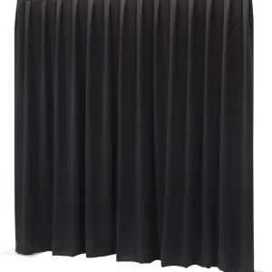 Kracherpreis WENTEX P&D Vorhang MCS 300 g/m² Schwarz - 330 x 300 cm (B x H) - plissiert