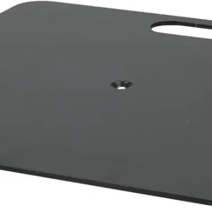 Billig WENTEX Grundplatte – pulverbeschichtet 450 x 450 mm (B x L) – 8 kg – schwarz