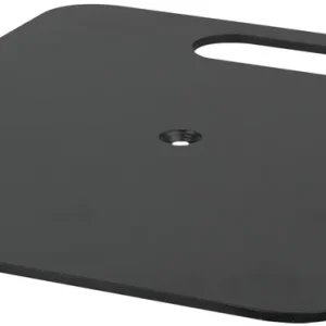 Must-Have WENTEX Grundplatte – pulverbeschichtet 600 x 600 mm (B x L) – 14 kg – schwarz