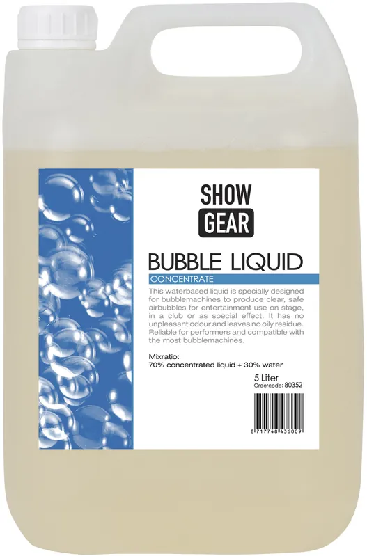 Nur Heute SHOWGEAR Bubble Liquid 5 Liter – Konzentrat