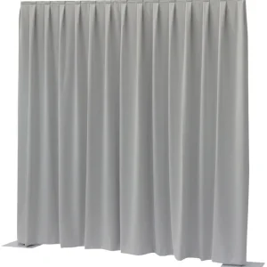 Aktuell WENTEX P&D Vorhang Dimout 260 g/m² Hellgrau – 330 x 300 cm (B x H) – plissiert
