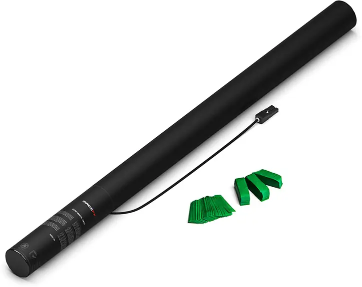 Neu Magic FX Elektrische Konfettikanone PRO 80cm - Dunkelgrün