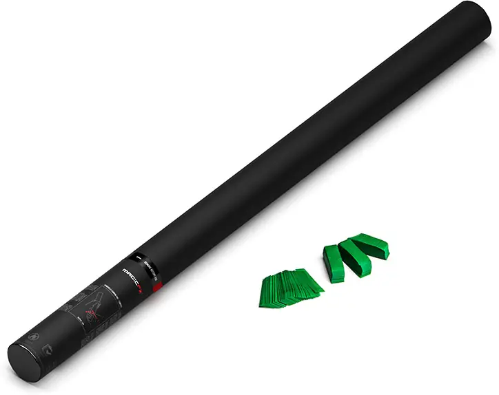 Magic FX Handbetriebene Konfettikanone PRO 80cm - Dunkelgrün Mega-Angebot