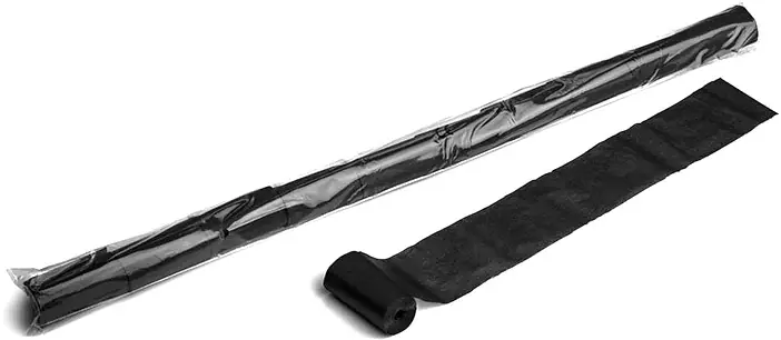 Top-Seller Magic FX Streamer 10m x 5cm - Schwarz
