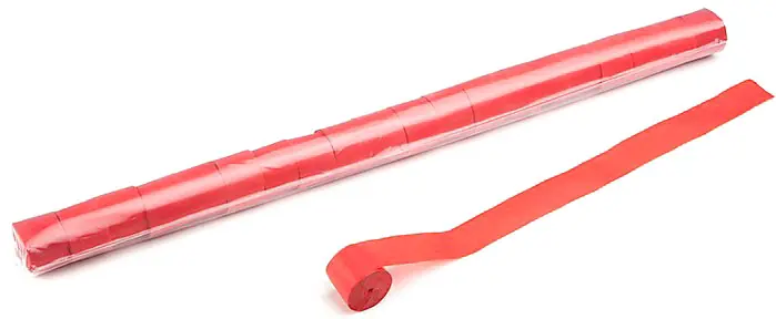 Kostenloser Rückversand Magic FX Stadium Streamer 20m x 2,5cm - Rot