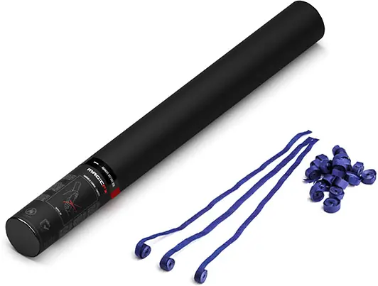 Preisreduziert Magic FX Handbetriebene Streamerkanone 50cm - Dunkelblau
