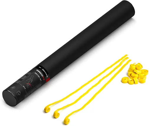 Online Kaufen Magic FX Handbetriebene Streamerkanone 50cm - Gelb