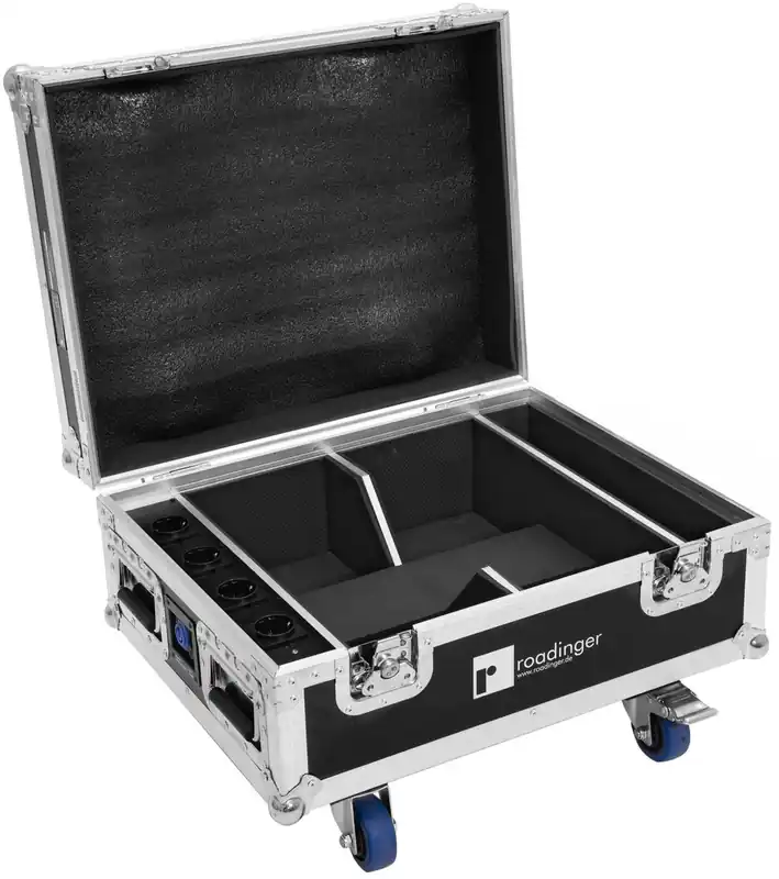 Sale ROADINGER Flightcase 4x AKKU IP UP-4 QuickDMX mit Ladefunktion