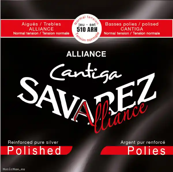SAVAREZ 510ARH ALLIANCE CANTIGA POLISHED Normal Tension Klassische Gitarrensaiten Highlight