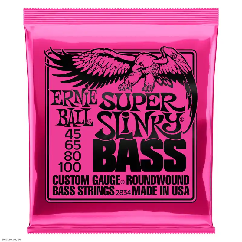 ERNIE BALL 2834 SUPER SLINKY 45-100 Bass Saiten Markenware