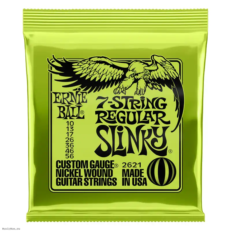 Jetzt Bestellen ERNIE BALL 2621 SLINKY 10-56 7-saitige E-Gitarren Saiten