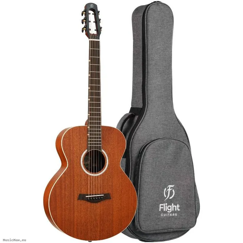 Jetzt Kaufen FLIGHT GUITARS PIXI MAH Travel Akustikgitarre mit Tasche