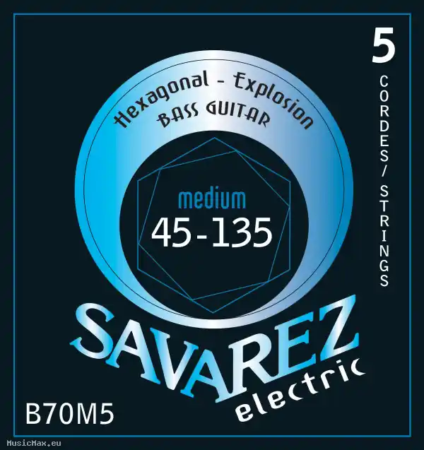 Rabatt SAVAREZ B70M5 HEXAGONAL EXPLOSION 45-135 Bass Saiten