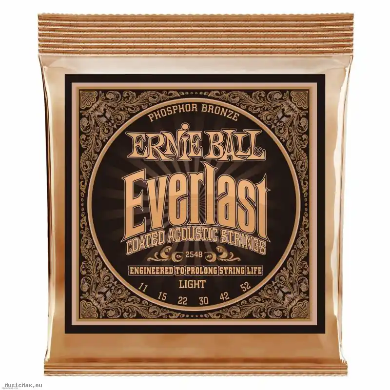 ERNIE BALL 2548 EVERLAST 11-52 Beschichtete Akustikgitarrensaiten Meistverkauft