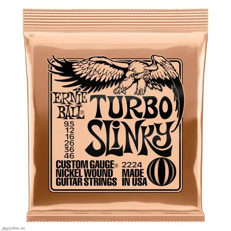 ERNIE BALL 2224 TURBO SLINKY 9.5-46 E-Gitarrensaiten Preis Gesenkt