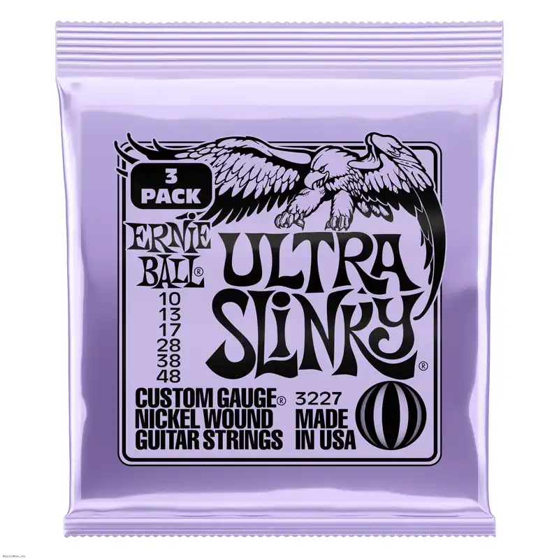 Nur Heute ERNIE BALL 3227 ULTRA SLINKY 3-Pack 10-48 E-Gitarrensaiten