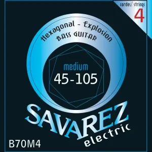 SAVAREZ B70M4 HEXAGONAL EXPLOSION 45-105 Bass Saiten Neuheit