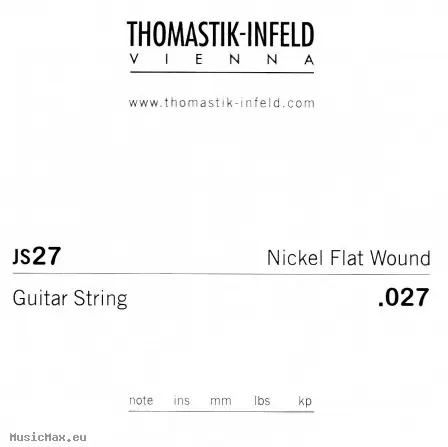 Meistverkauft THOMASTIK JS27 .027 Flatwound E-Gitarre Einzelsaite