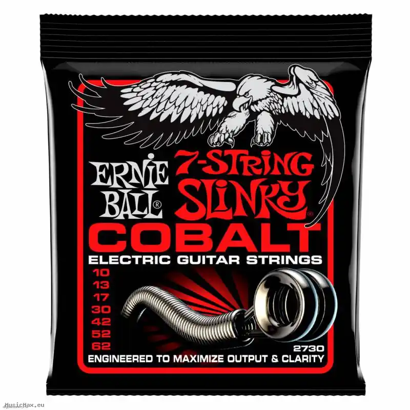 Finale Aktion ERNIE BALL 2730 COBALT 7-STRING 10-62 E-Gitarrensaiten