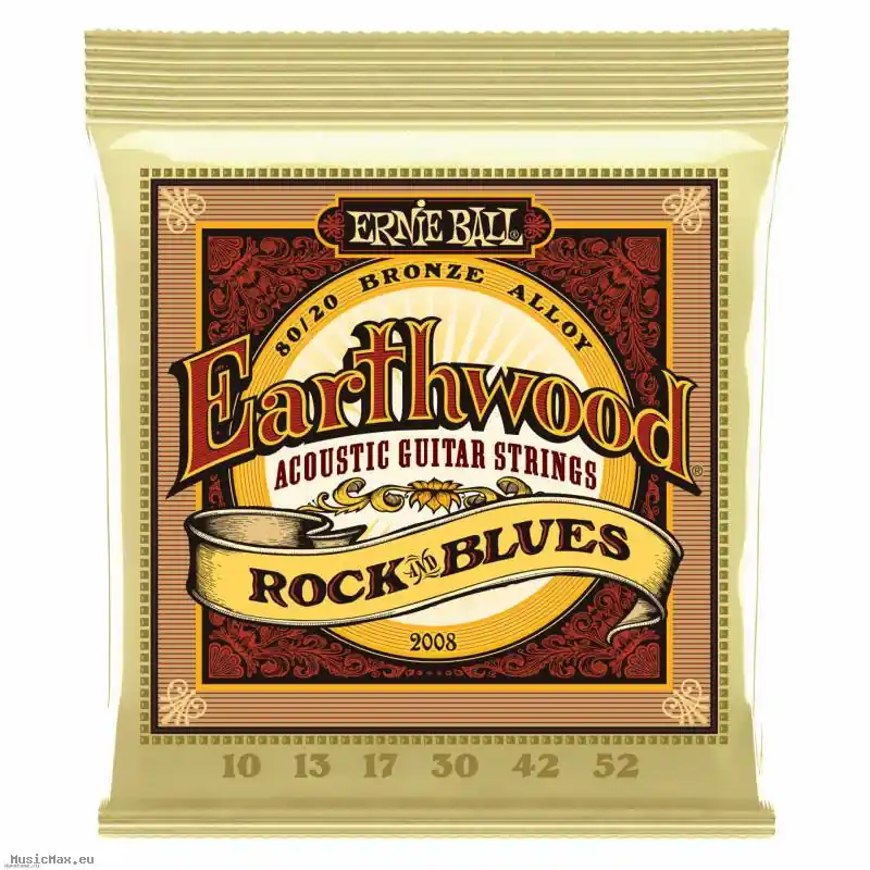 ERNIE BALL 2008 EARTHWOOD 10-52 Akustische Gitarrensaiten Neu