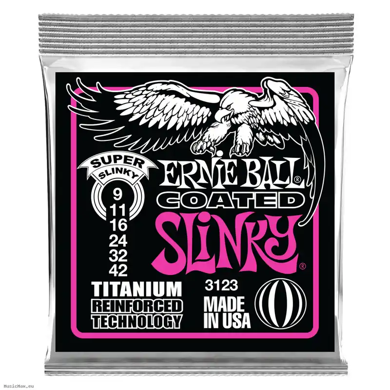 ERNIE BALL 3123 TITANIUM RPS 9-42 Beschichtete Saiten Bestpreis