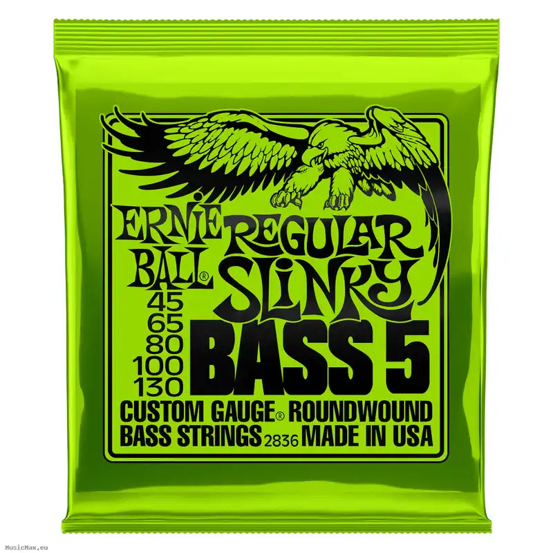 Neu ERNIE BALL 2836 5-STRING 45-130 Bass Saiten
