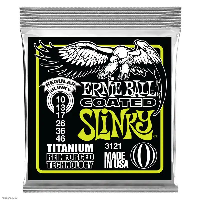 Sichere Zahlung ERNIE BALL 3121 TITANIUM RPS 10-46 Beschichtete Saiten