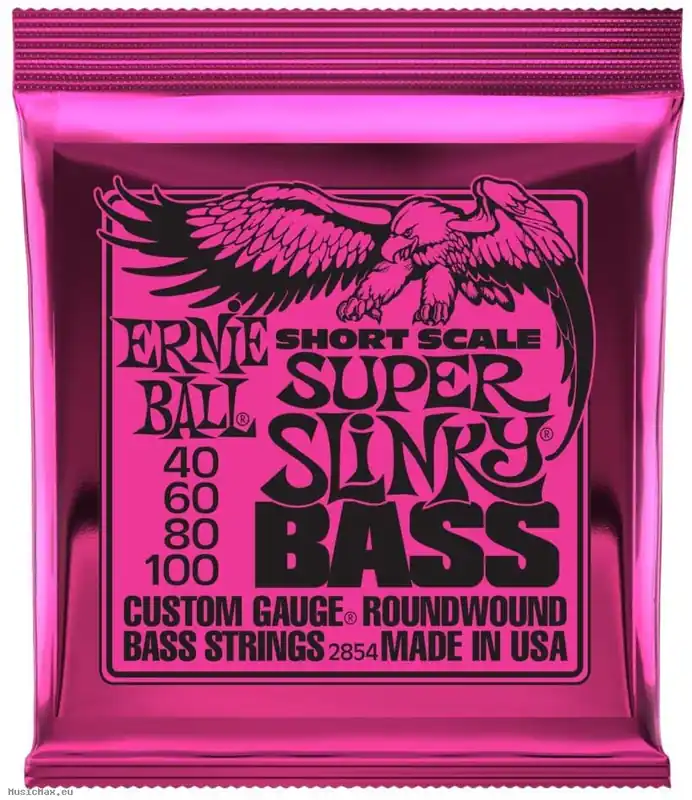 Heißes Angebot ERNIE BALL 2854 SUPER SLINKY SHORT SCALE 40-100 Bass Saiten