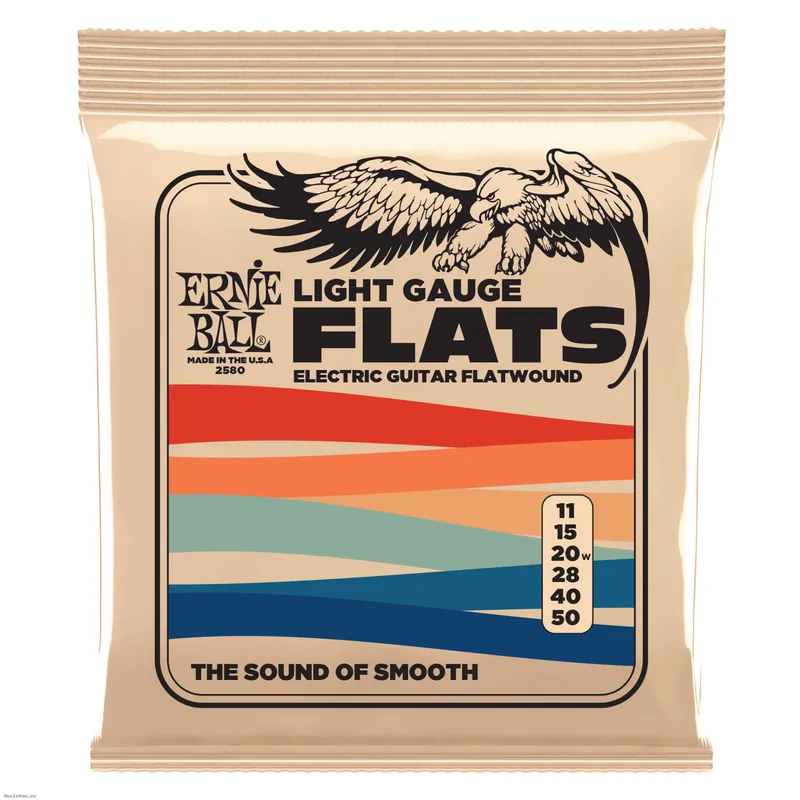 Sichere Zahlung ERNIE BALL 2580 LIGHT 11-50 Flatwound E-Gitarrensaiten
