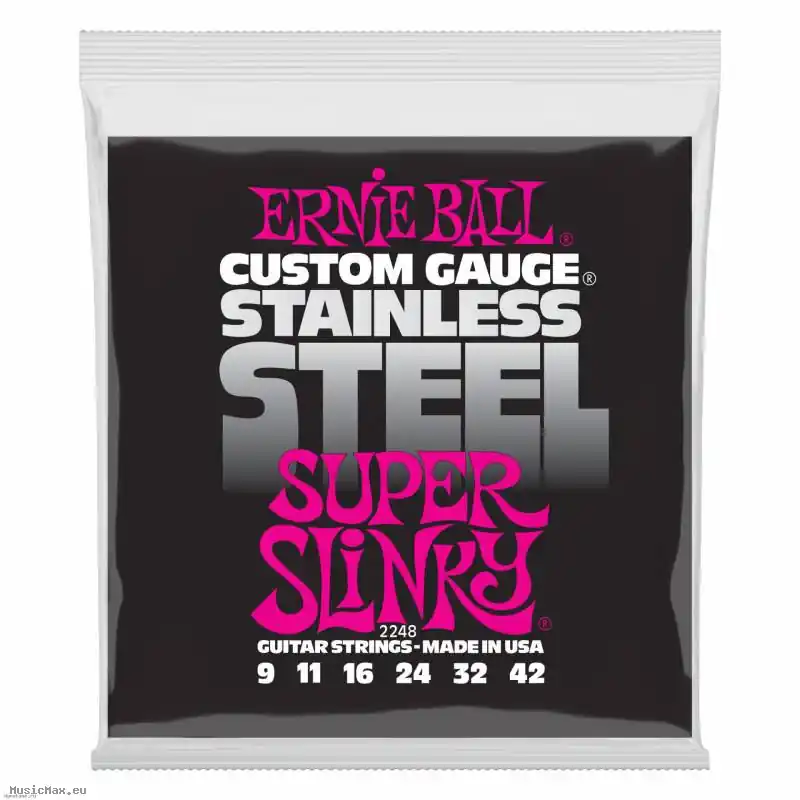 ERNIE BALL 2248 SUPER SLINKY 9-42 E-Gitarrensaiten Ausverkauf