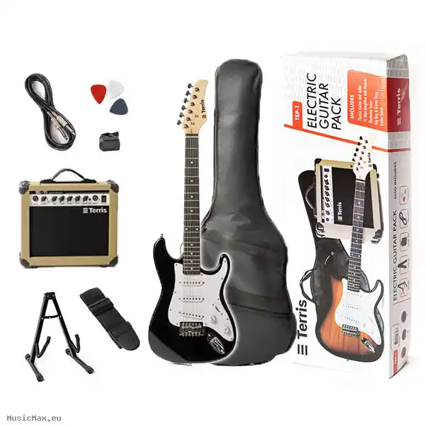 Bestseller TERRIS TEP-1 MINI BLK E-Gitarren Bundle