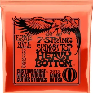 Sonderaktion ERNIE BALL 2615 SLINKY 10-62 7-saitige E-Gitarren Saiten