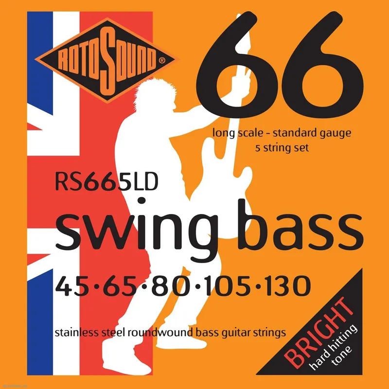 Neue Kollektion ROTOSOUND RS665LD SWING 45-130 Bass Saiten