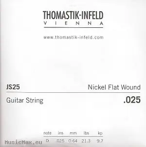 THOMASTIK JS25 .025 Flatwound E-Gitarrensaiten Neuheit
