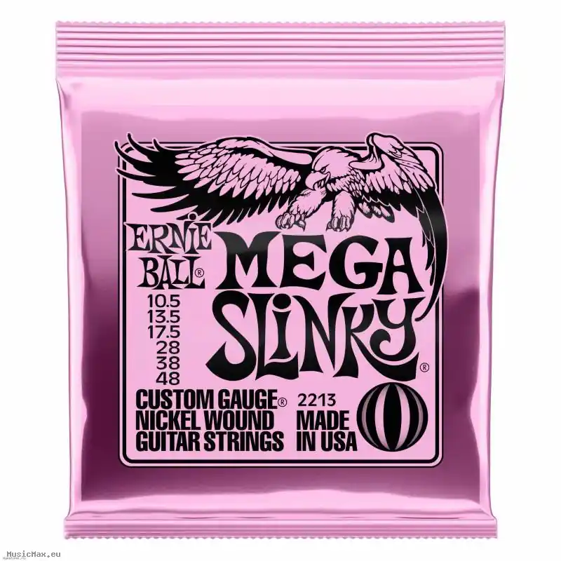 ERNIE BALL 2213 MEGA SLINKY 10.5-48 E-Gitarrensaiten Sofort Bestellen