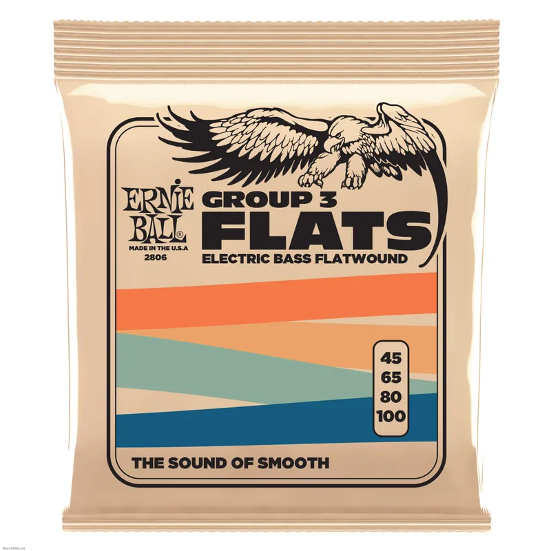 Gratis Versand ERNIE BALL 2806 GROUP III 45-100 Flatwound Bass Saiten